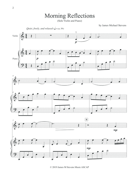 Morning Reflections Violin Piano Page 2