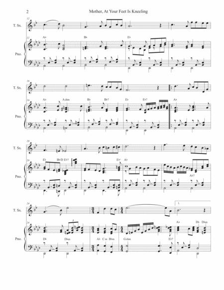 Mother At Your Feet Is Kneeling Tenor Saxophone And Piano Page 2