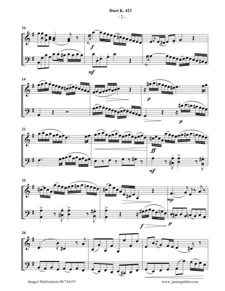 Mozart Duet K 423 For Violin Cello Page 2
