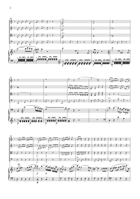 Mozart From Piano Concerto No 21 2nd Mvt For Piano Quintet Pm902 Page 2
