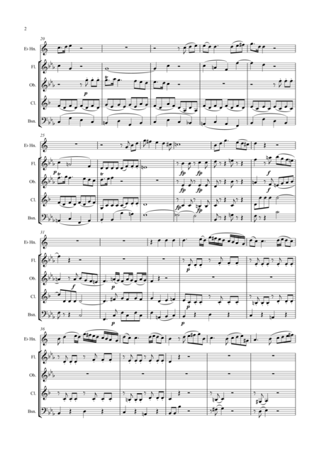 Mozart Horn Quintet K407 Complete Wind Quintet Page 2