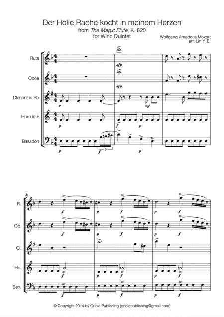 Mozart Operatic Tunes For Wind Quintet Page 2