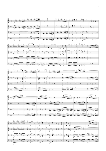 Mozart Overture To The Magic Flute For String Quartet Cm014 Page 2