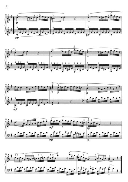 Mozart Piano Sonata K545 2nd Movement Original Version Page 2