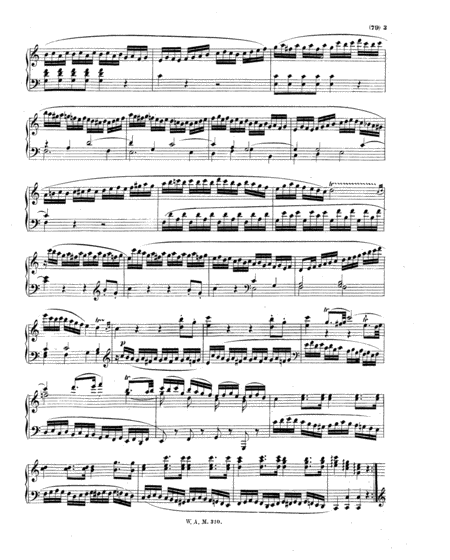 Mozart Piano Sonata No 8 In C Major Kv 310 Page 2