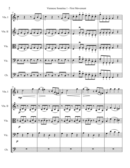 Mozart Sonatina In C Major Movement 1 Page 2