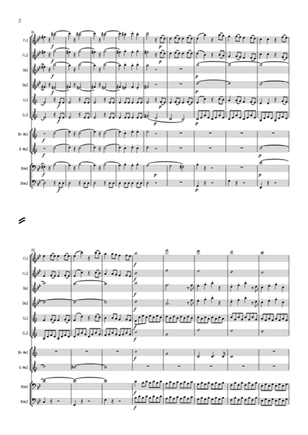 Mozart Symphony No 40 In G Min K550 Mvt 1 Wind Dectet Page 2