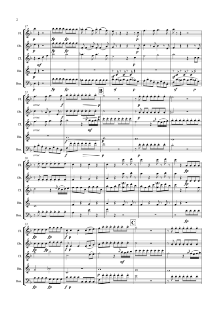 Mozart The Magic Flute No 14 Aria Der Holle Rache Queen Of The Nights Aria Wind Quintet Featuring Clarinet Page 2