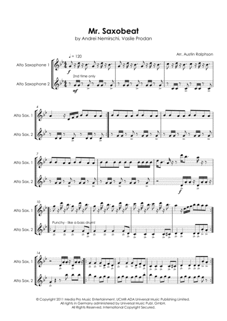 Mr Saxobeat Sax Duet Alto And Or Tenor Any Combination Page 2