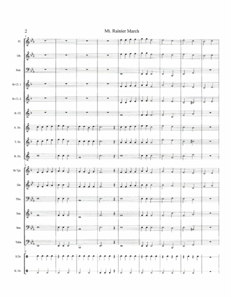 Mt Rainier March Score Page 2