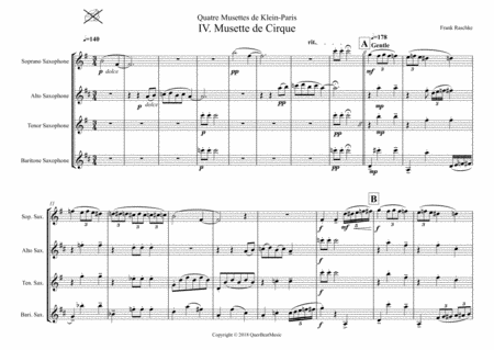 Musette Du Cirque For Saxophone Quartet Page 2