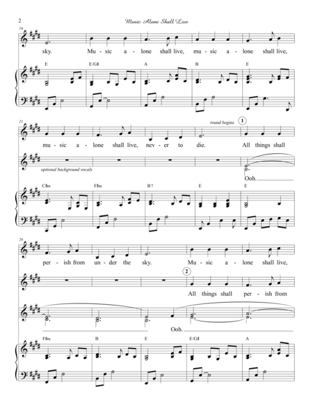 Music Alone Shall Live Page 2