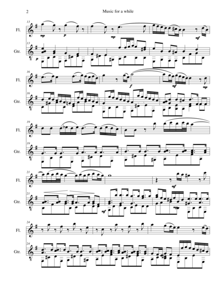 Music For A While For Flute And Guitar Page 2