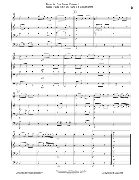 Music For Four Brass Volume 1 Score Page 2