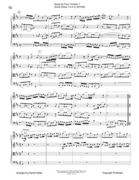 Music For Four Volume 1 Score Page 2