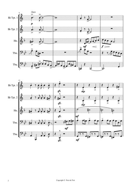 Music To Watch Girls By Sid Ramin Brass Quintet Page 2