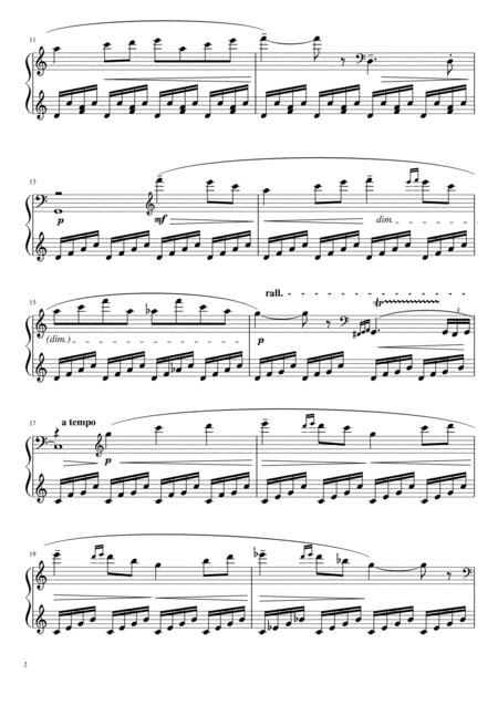 Musical Moment Op 2 N 1 First Edition Page 2