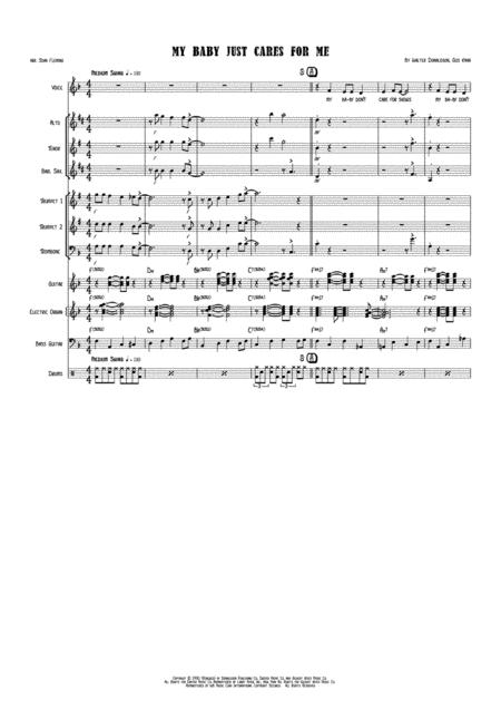 My Baby Just Cares For Me Little Big Band Vocal Page 2