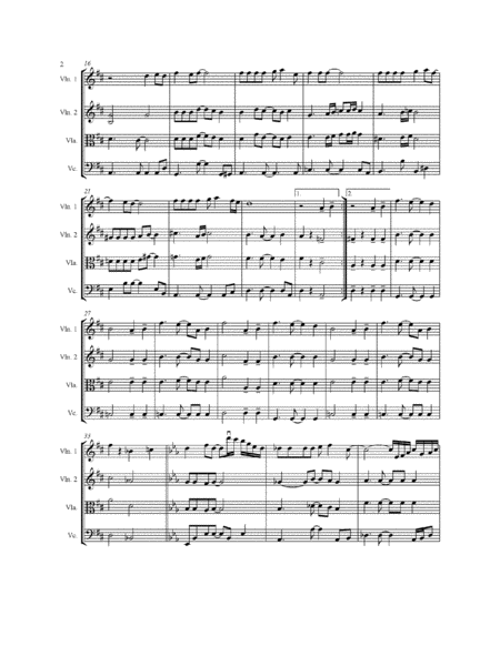 My Cherie Amour Arranged For String Quartet Score Parts With Mp3 Page 2