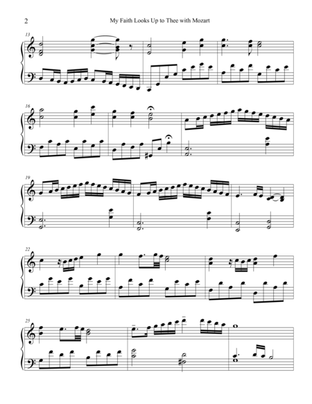 My Faith Looks Up To Thee With Mozart Page 2