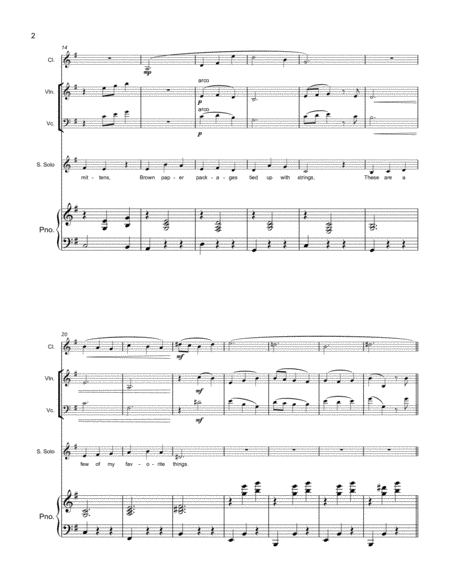 My Favorite Things Vocal Piano Trio Clarinet Page 2