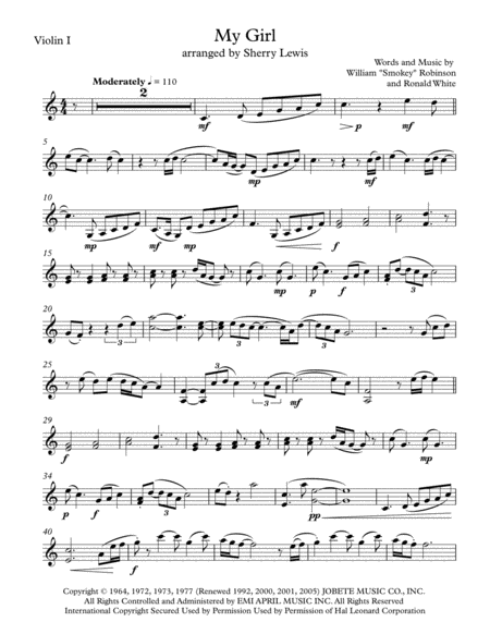 My Girl String Duo For String Duo Page 2