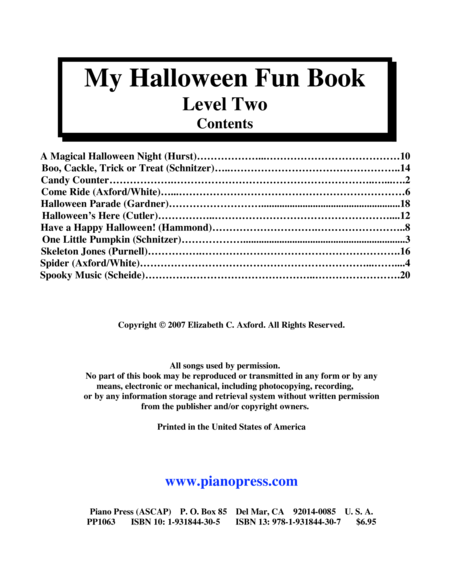 My Halloween Fun Book Level Two Page 2