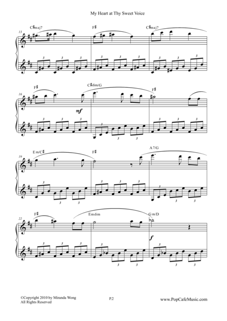 My Heart At Thy Sweet Voice Famous Piano Music No 9 Page 2