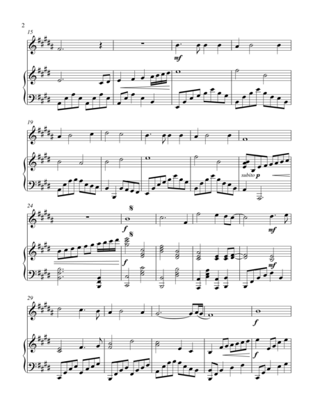 My Heart Will Go On Treble F Instrument Solo Page 2