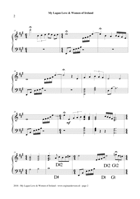 My Lagan Love Women Of Ireland Lever Pedal Harp Solo Page 2