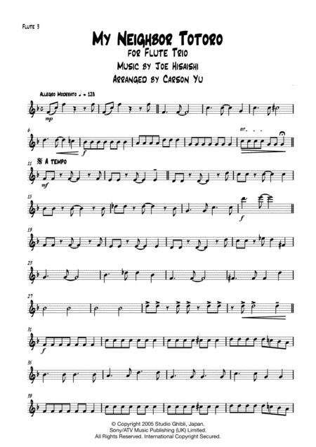 My Neighbor Totoro For Flute Trio 3c Page 2