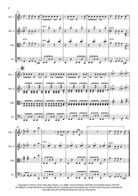 My Sharona String Quartet Page 2