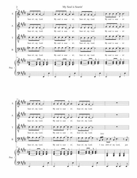 My Soul Is Soarin Higher Satb Make Unlimited Copies For Your Choir Page 2