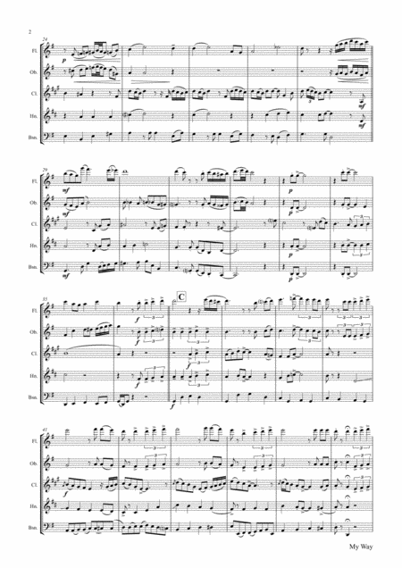 My Way Sinatra Wind Quintet Page 2