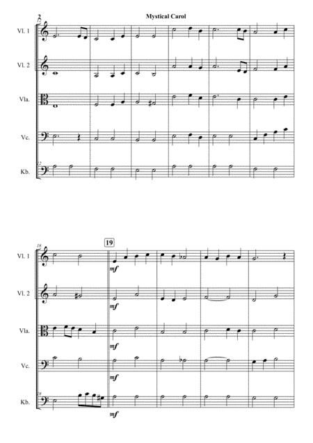 Mystical Carol For Strings Page 2