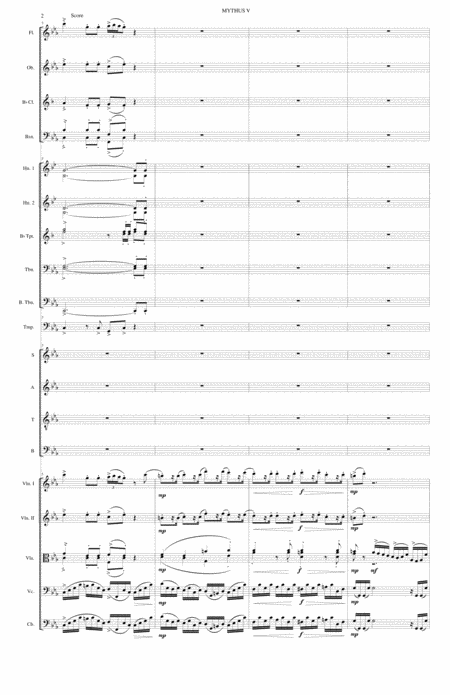 Mythus For Choir And Orchestra Stanza 5 Page 2