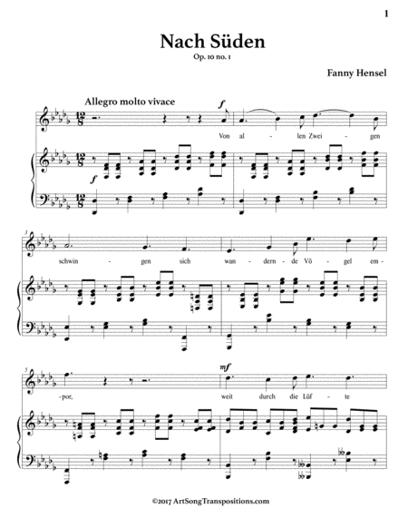 Nach Sden Op 10 No 1 D Flat Major Page 2