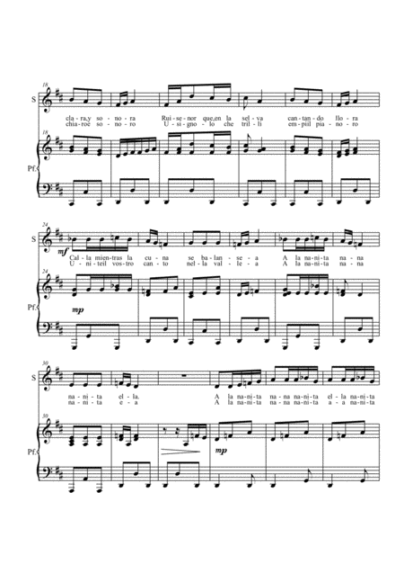 Nanita Nana Voce E Piano Page 2