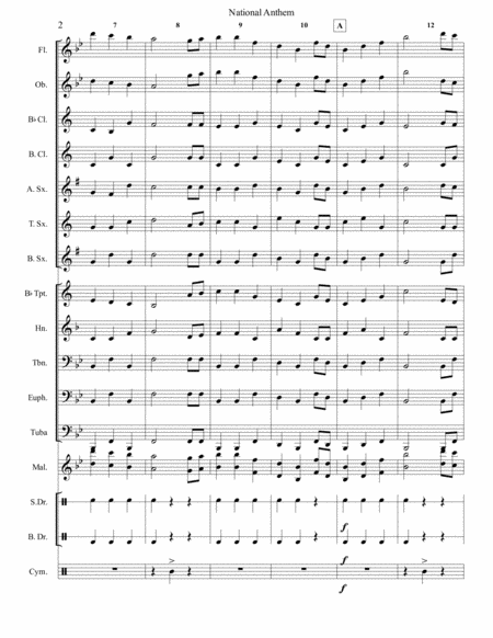 National Anthem Level One Page 2