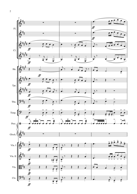 National Anthem Of Germany Suitable For Intermediate Orchestra Adapted For Sheffield High School Orchestra Page 2