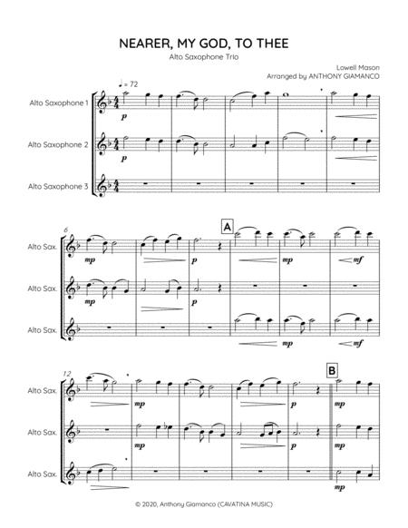 Nearer My God To Thee Alto Saxophone Trio Page 2