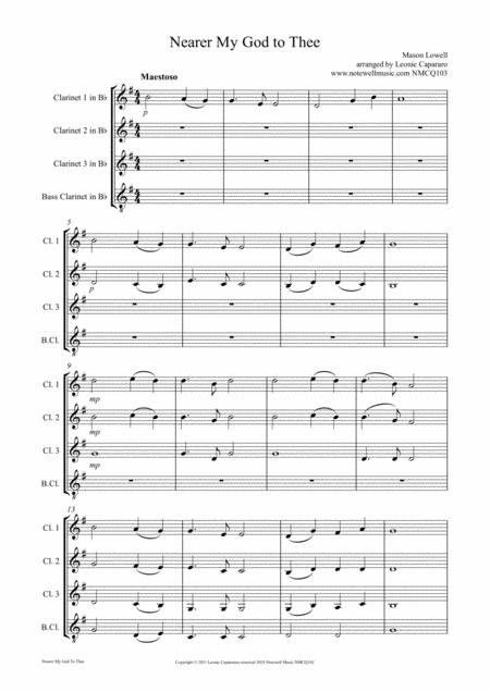 Nearer My God To Thee Clarinet Quartet Page 2