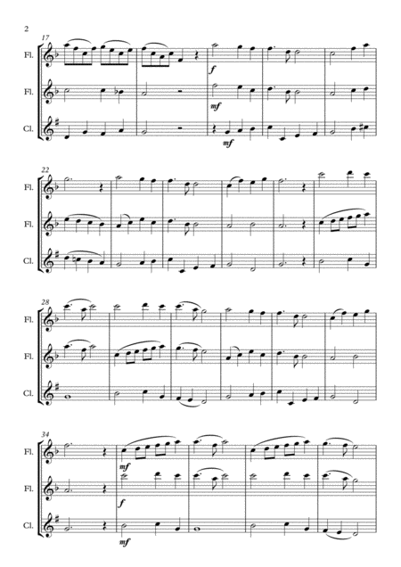 Nearer My God To Thee For Woodwind Trio Page 2