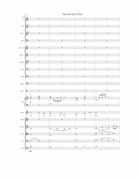 Nearer My God To Thee Full Orchestra Score Page 2