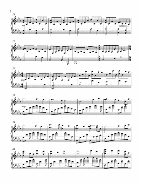 Nearer My God To Thee Piano Solo Page 2