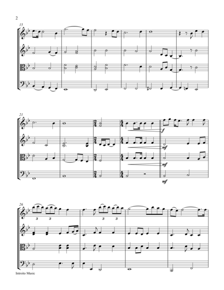 Nella Fantasia For String Quartet Score And Parts Page 2