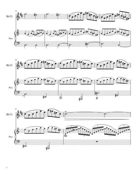 Neptune From The Planets For Clarinet And Piano Page 2