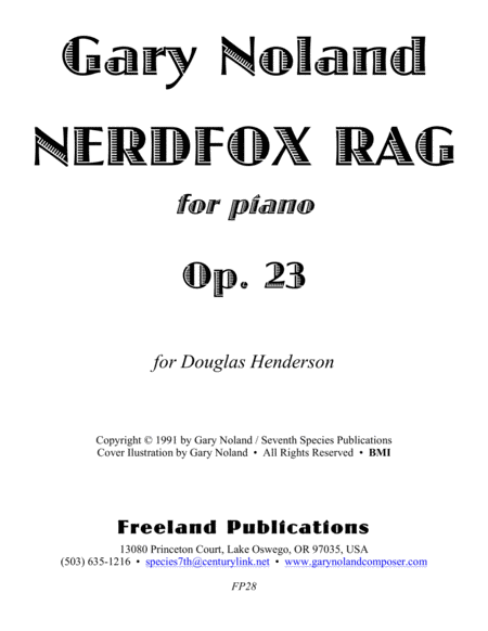 Nerdfox Rag For Piano Op 23 Page 2