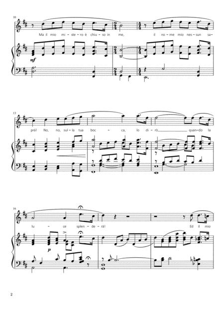 Nessun Dorma Puccini Page 2