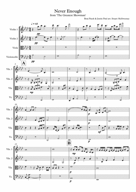 Never Enough The Greatest Showman String Ensemble Page 2